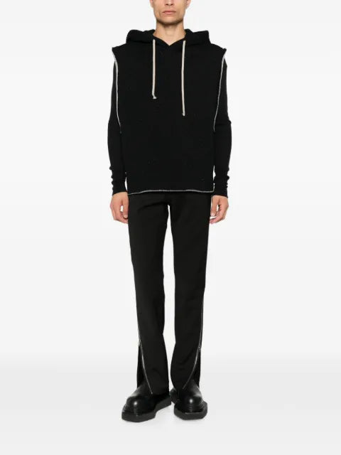 Rick Owens sleeveless drawstring-hood hoodie