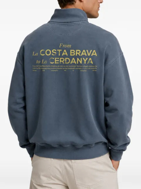 LES HÉRITIERS Roots quarter-zip sweatshirt