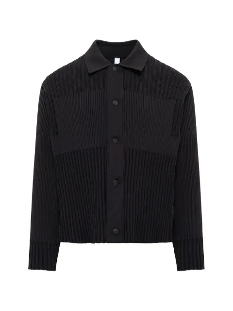 CFCL fluted shirt-collar cardigan