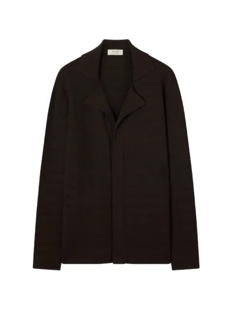 RETORI structured-knit interlock-stitch cardigan