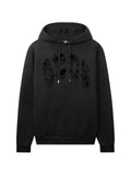 GCDS laser-cut distressed hoodie