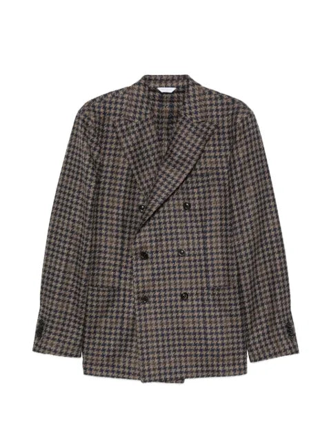 Boglioli houndstooth double-breasted jacket