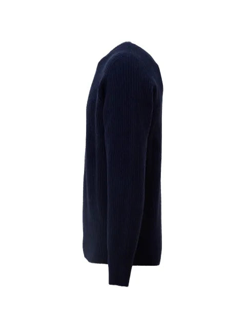 AMARANTO  ribbed-knit henley sweater