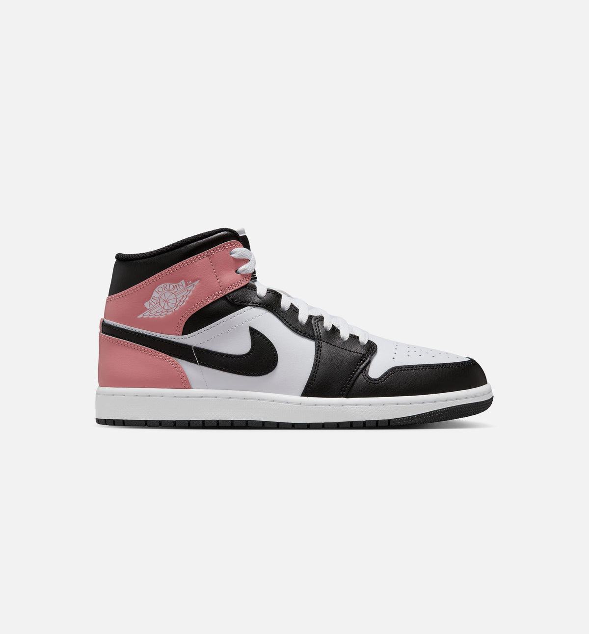 Air Jordan 1 Mid Men's Shoes – White / Rust Pink / Black