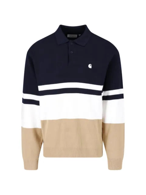 Carhartt WIP L/S Austin colour-block polo sweater
