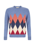 Ballantyne Diamond inlay cashmere sweater