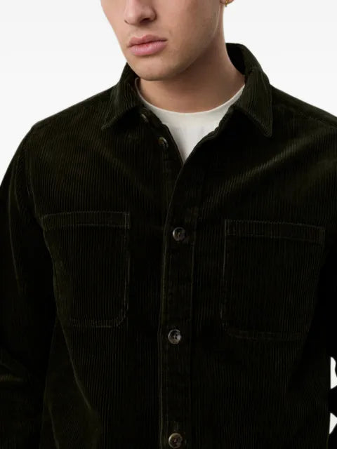 Les Deux corduroy pocket-detail shirt jacket