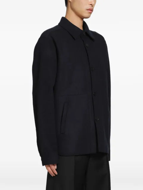 Harris Wharf London button-fastening shirt jacket