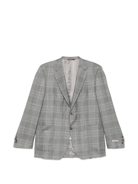 Canali Prince of Wales check blazer