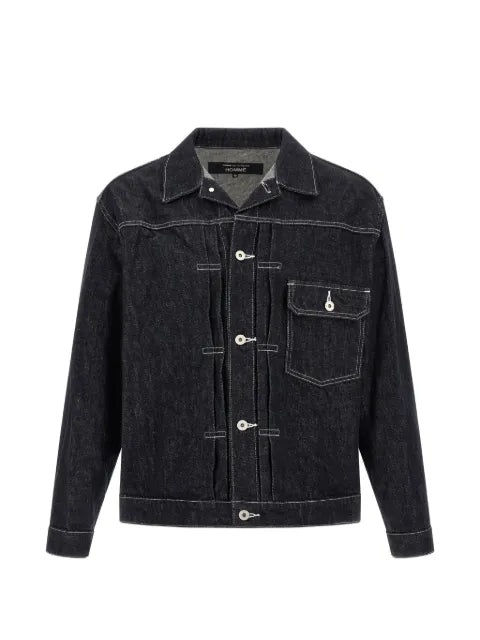 Comme des Garçons Homme pleated-detail denim jacket