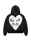Comme Des Garçons Play quilted Heart logo hoodie jacket