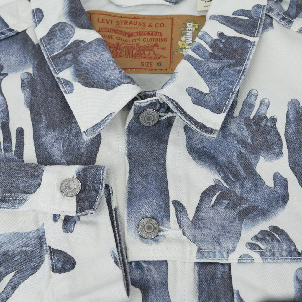 White Levi's Hands Jacket