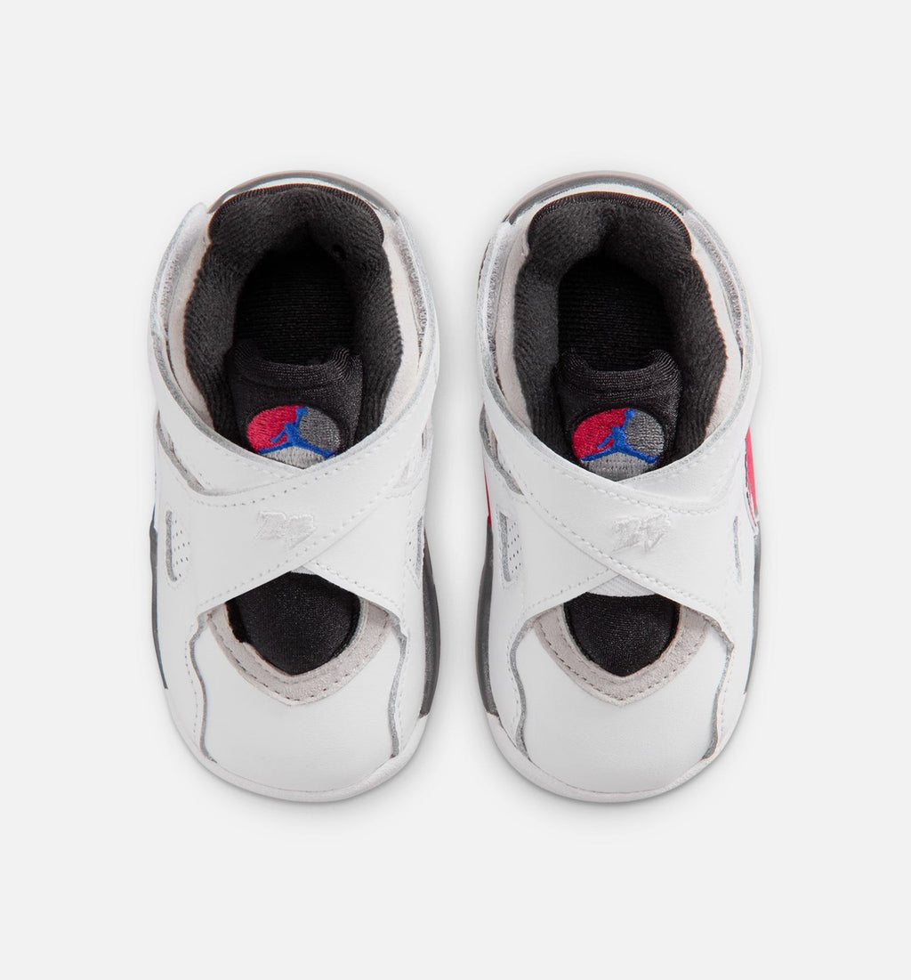 Air Jordan 8 Retro White and True Red Infant & Toddler Shoes