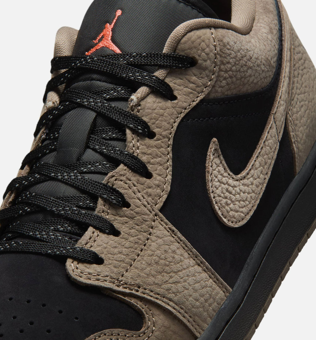Air Jordan 1 Low SE Men's Shoes – Black / Olive Grey / Light Wild Mango