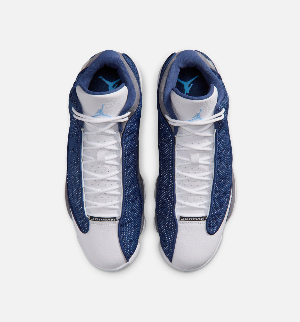 Air Jordan 13 Retro Navy and Flint Grey Men's Shoes - Navy/Grey