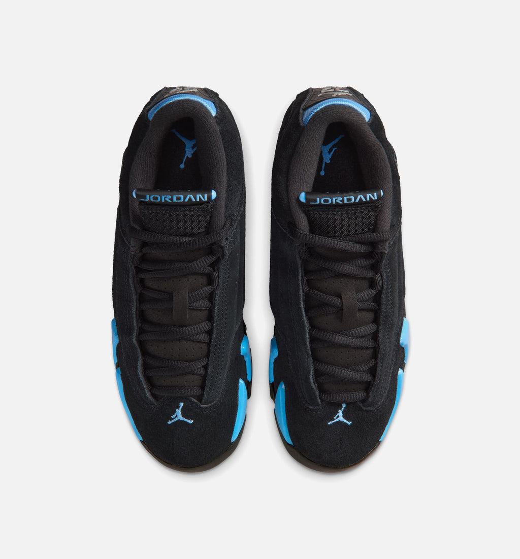 Air Jordan 14 Retro Black & University Blue Grade School Shoes