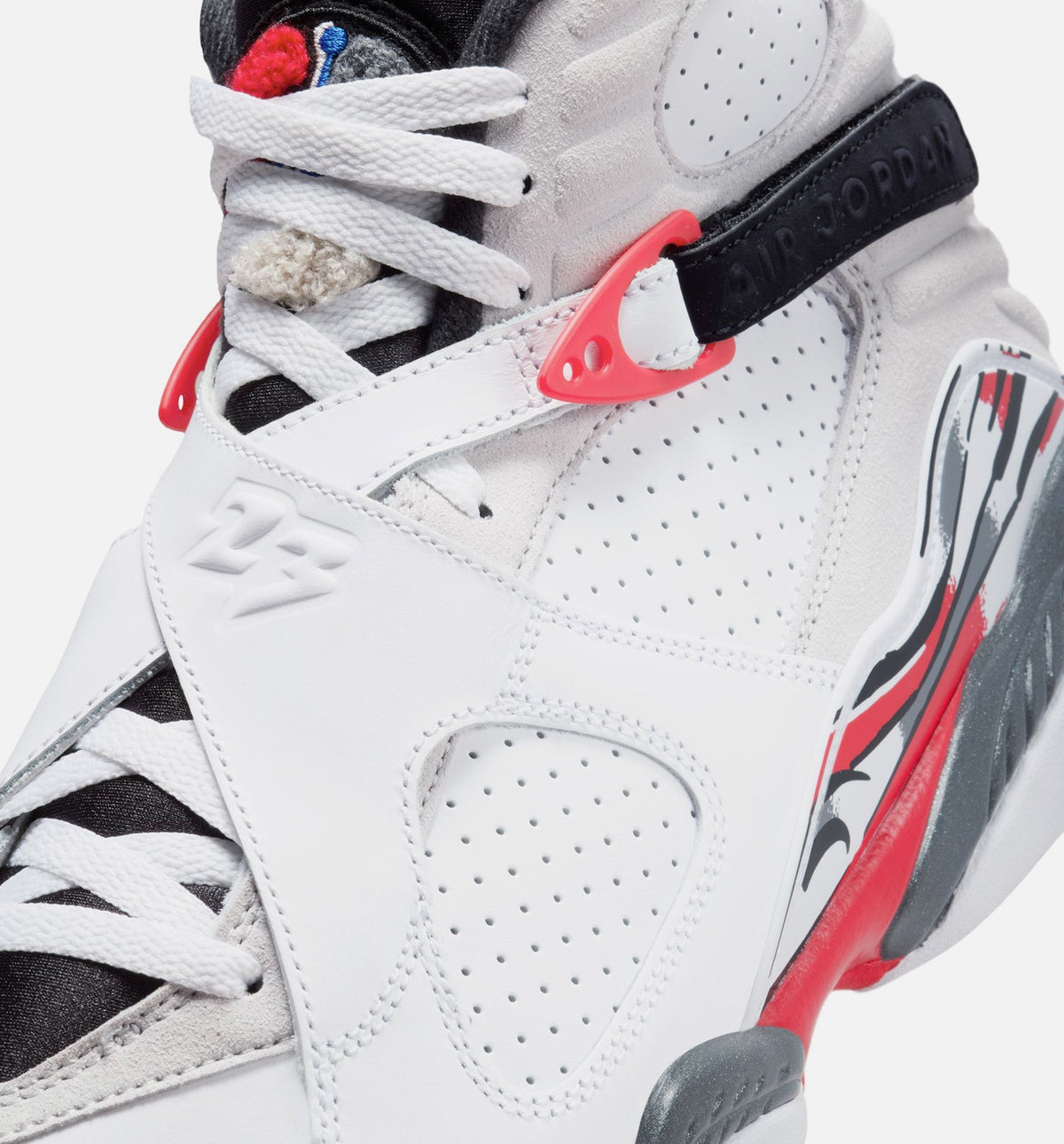 Air Jordan 8 Retro White & True Red Men's Lifestyle Shoe