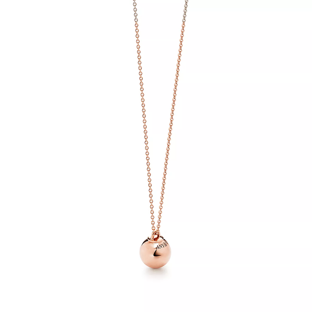 TIFFANY BALL PENDANT 12.75MM NECKLACE