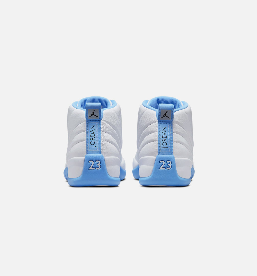 Air Jordan 12 Retro White & University Blue Men's Shoes