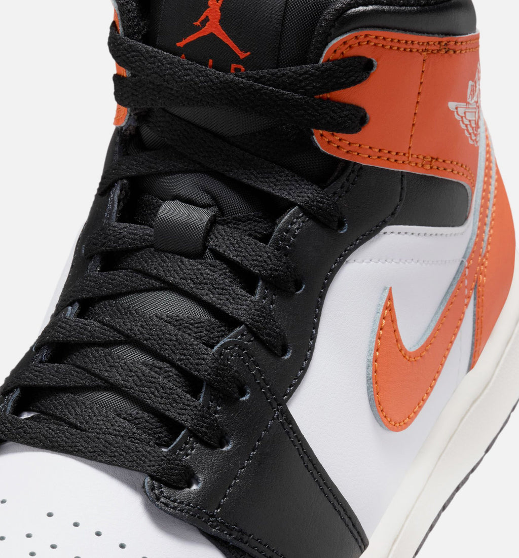 Air Jordan 1 Mid Men's Shoes – Starfish / White / Sail / Black