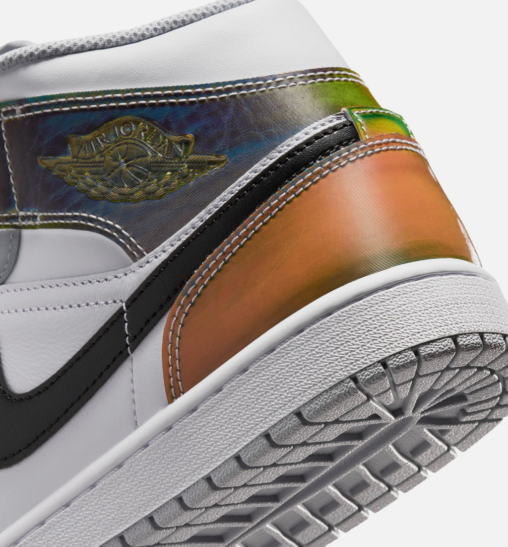 Air Jordan 1 Mid SE Men's Shoes – Black / White / Wolf Grey