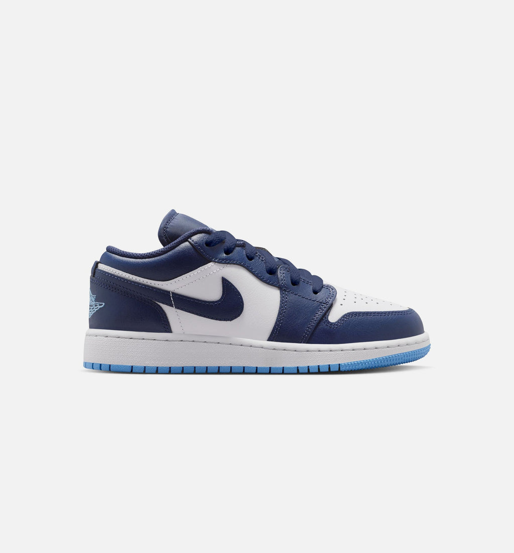 Air Jordan 1 Low Grade School - Midnight Navy/University Blue/White