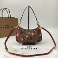 COACH Teri Shoulder Bag Signature Canvas Cherry Print