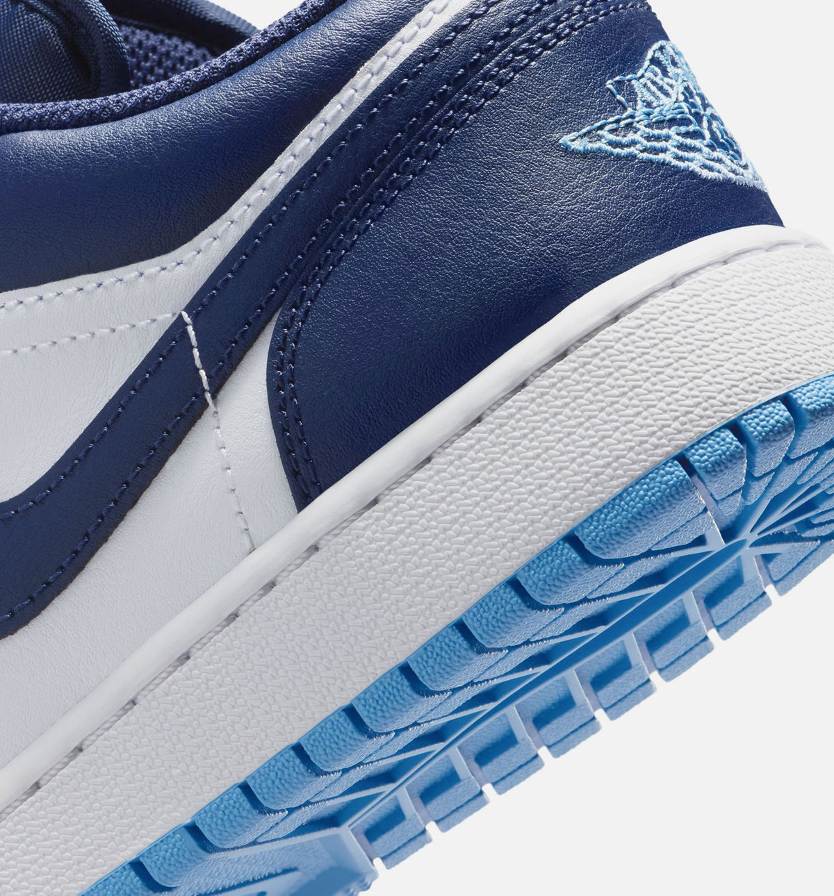 Air Jordan 1 Low Grade School Shoes – Midnight Navy / University Blue / White