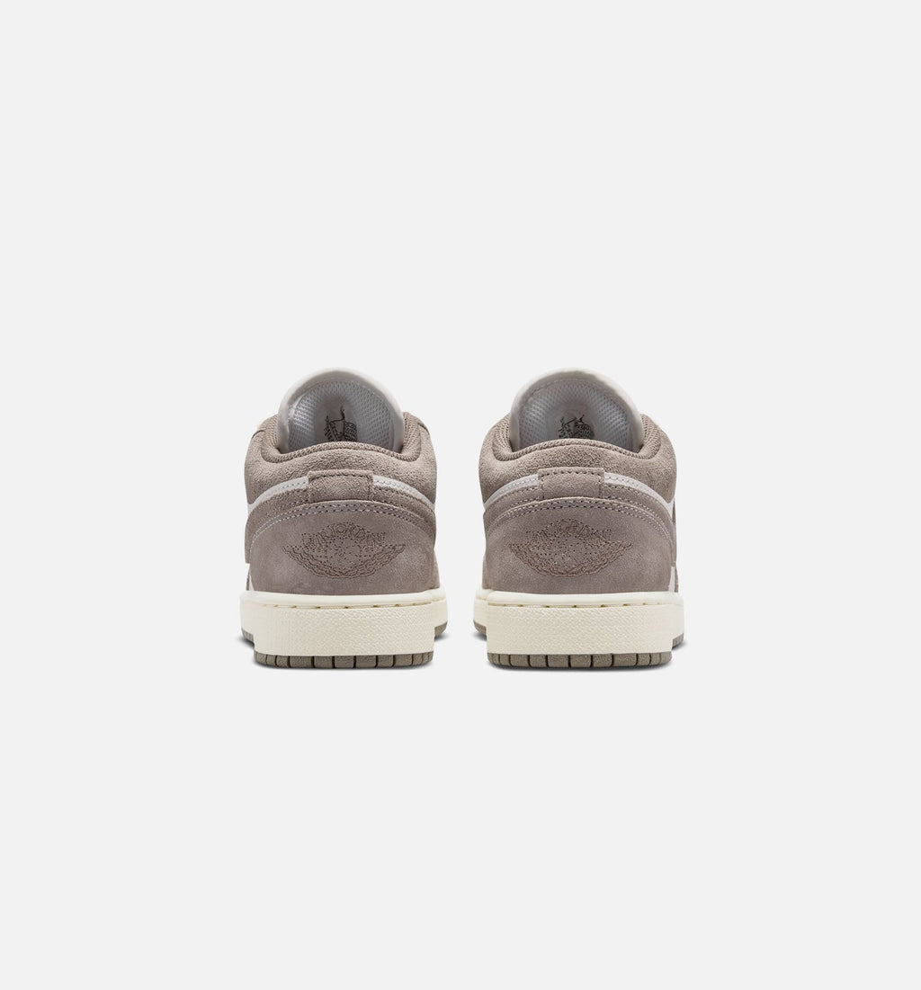 Air Jordan 1 Low Grade School Shoes – Olive Grey / Enigma Stone / Summit White
