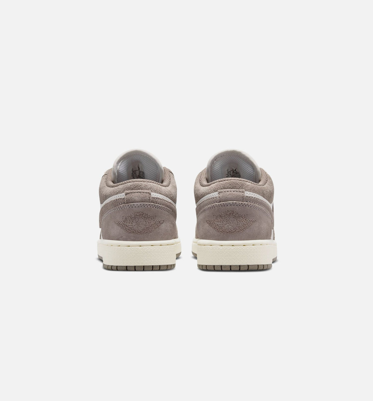 Air Jordan 1 Low Grade School Shoes – Olive Grey / Enigma Stone / Summit White