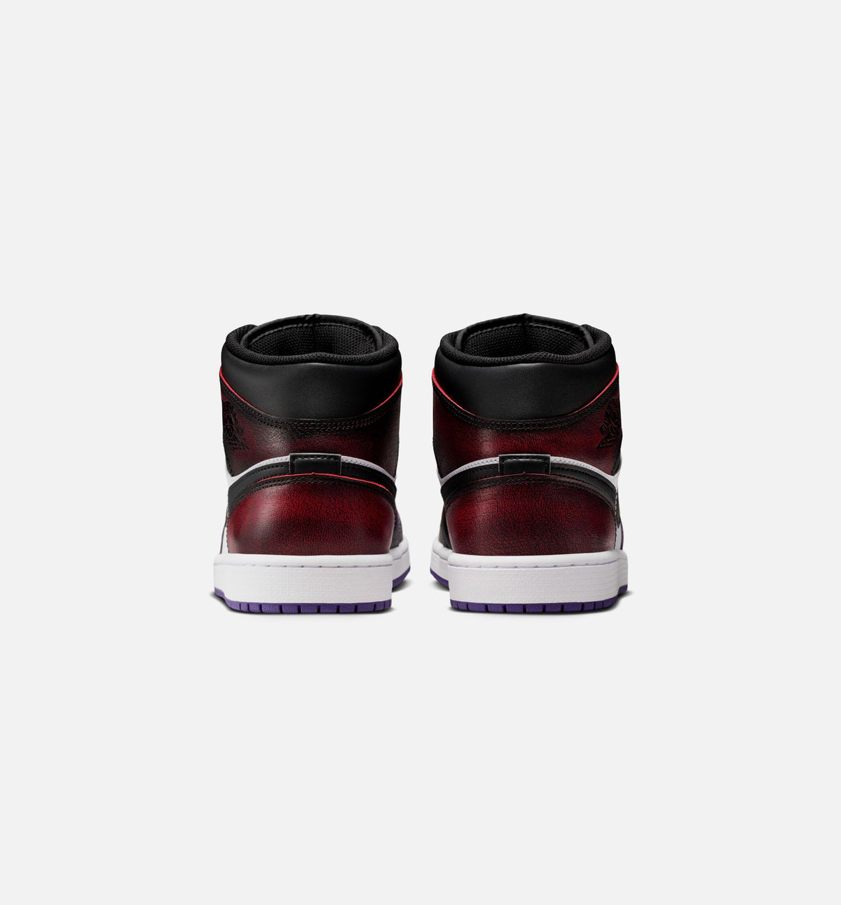 Air Jordan 1 Mid SE Men's Shoes – True Red / White / Court Purple / Black