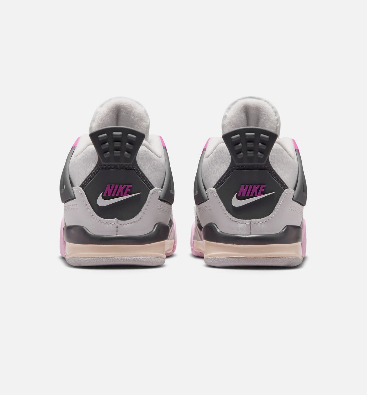 Air Jordan 4 Retro Comic Infant/Toddler Sneakers - Off White/Fire Pink/Anthracite