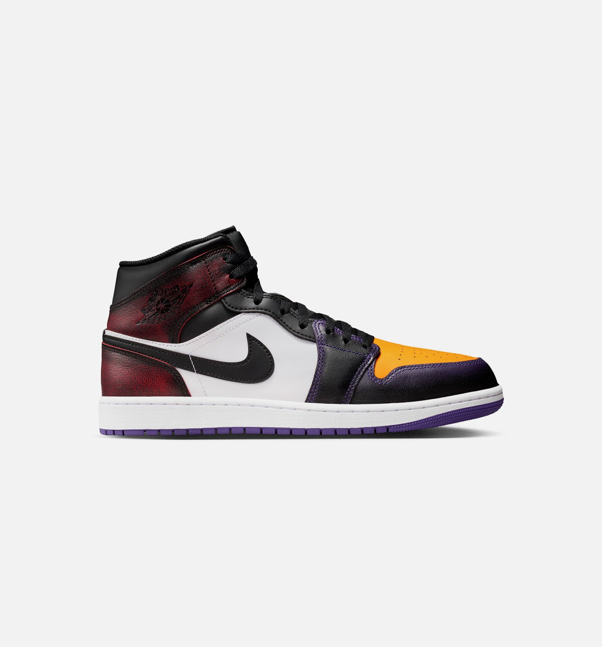 Air Jordan 1 Mid SE Men's Shoes – True Red / White / Court Purple / Black