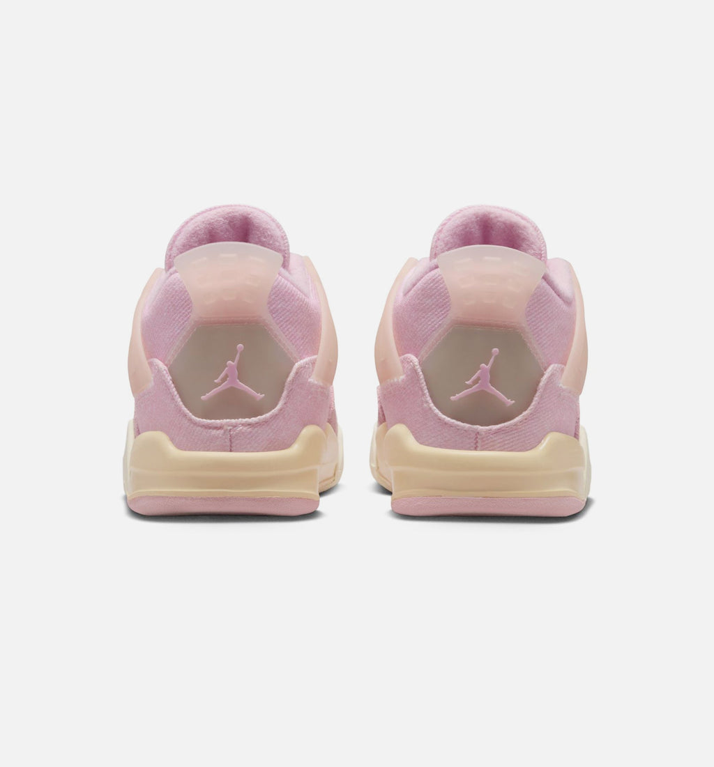 Air Jordan 4 Retro Pink Pearl and Iced Carmine Infant/Toddler Sneakers