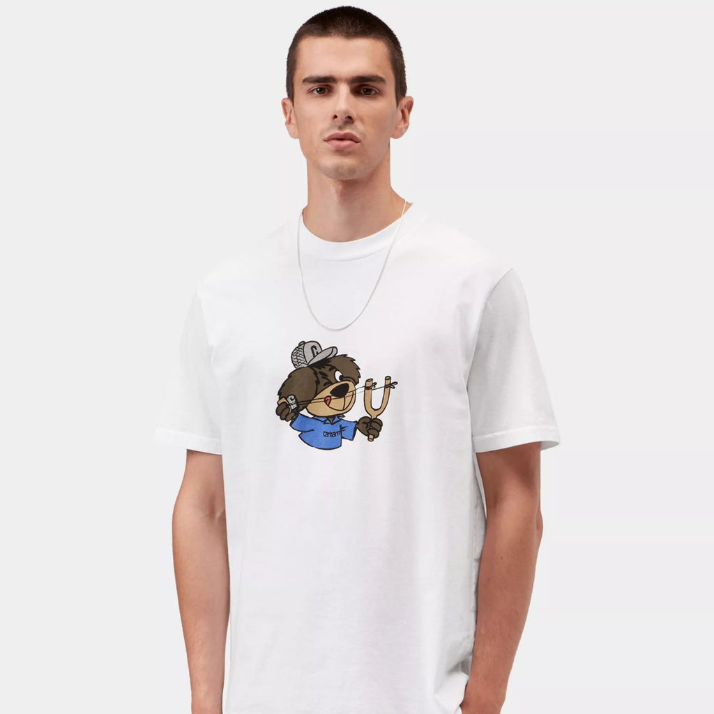 Carhartt WIP S/S Slingshot T-Shirt: White