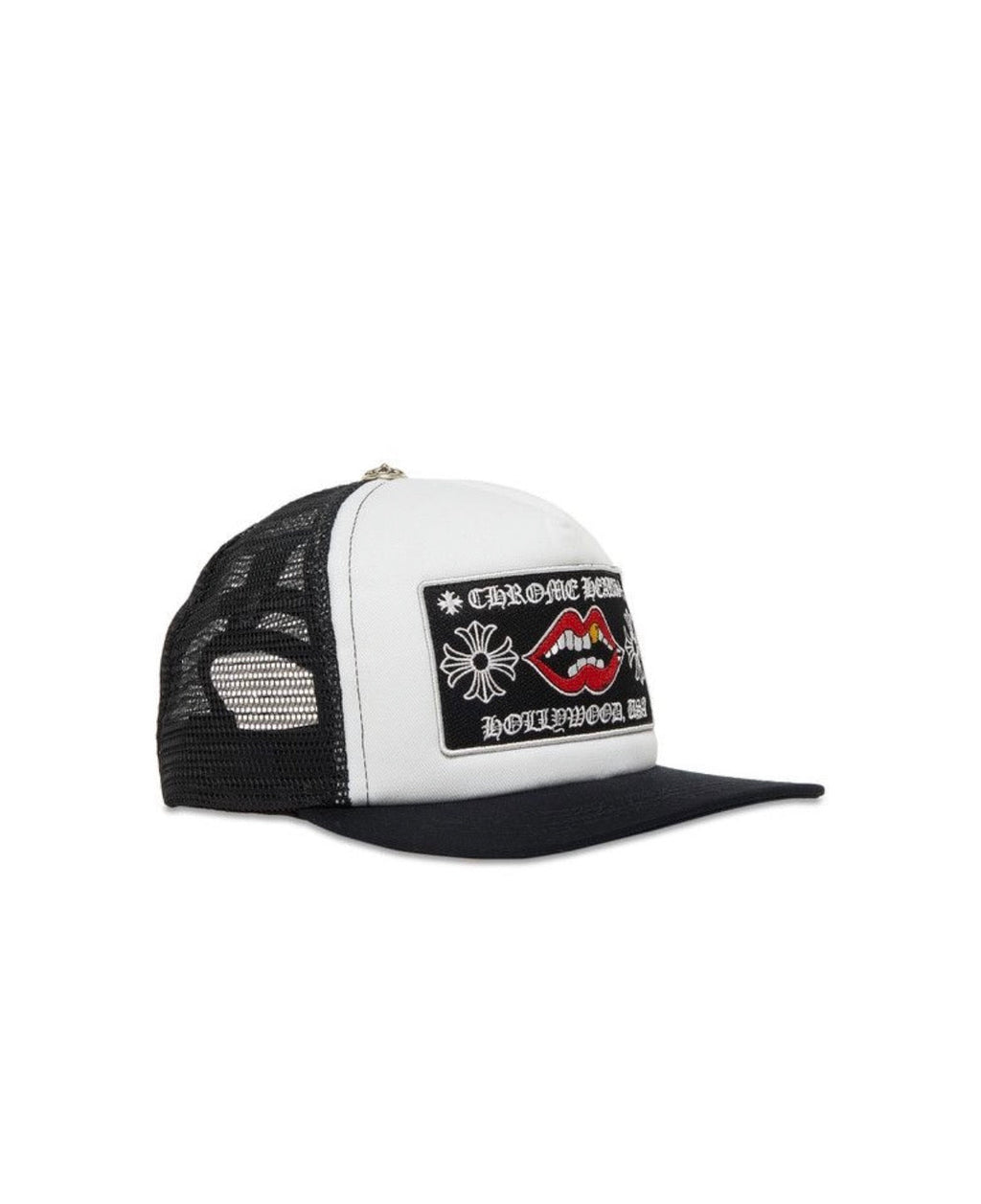 Chrome Hearts Chomper Hollywood Trucker Hat Black/ White