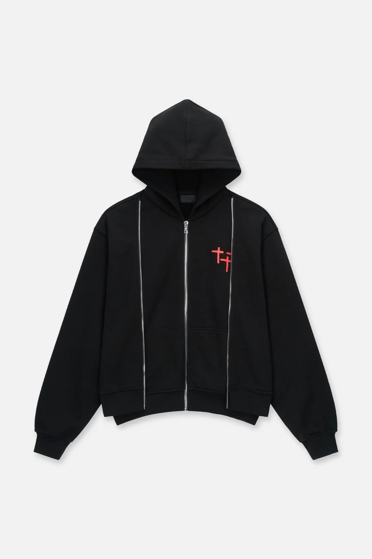 RTA Ren Layered Zip Planetary Hoodie