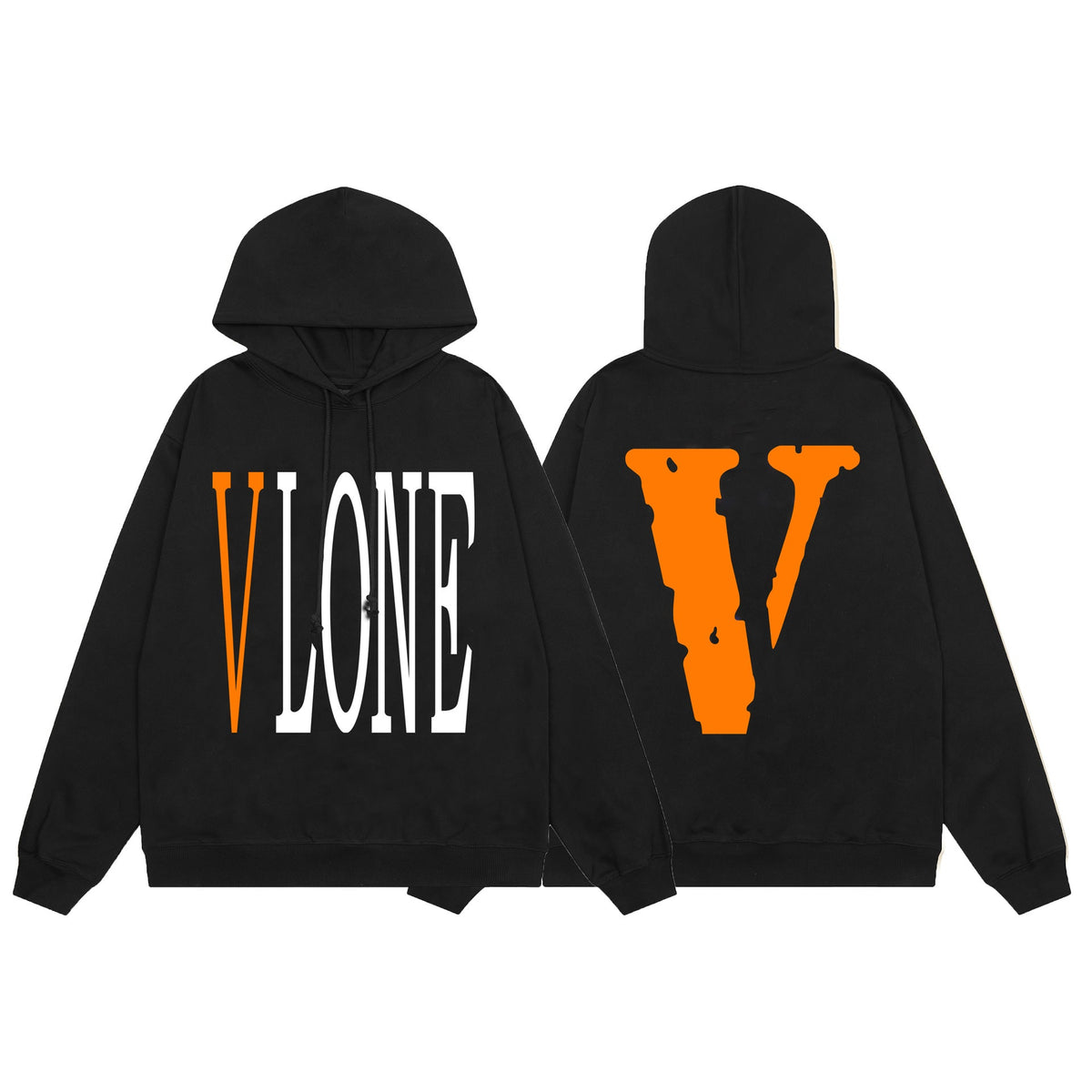 Vlone Friends Big V Logo American Style Unisex Hoodie