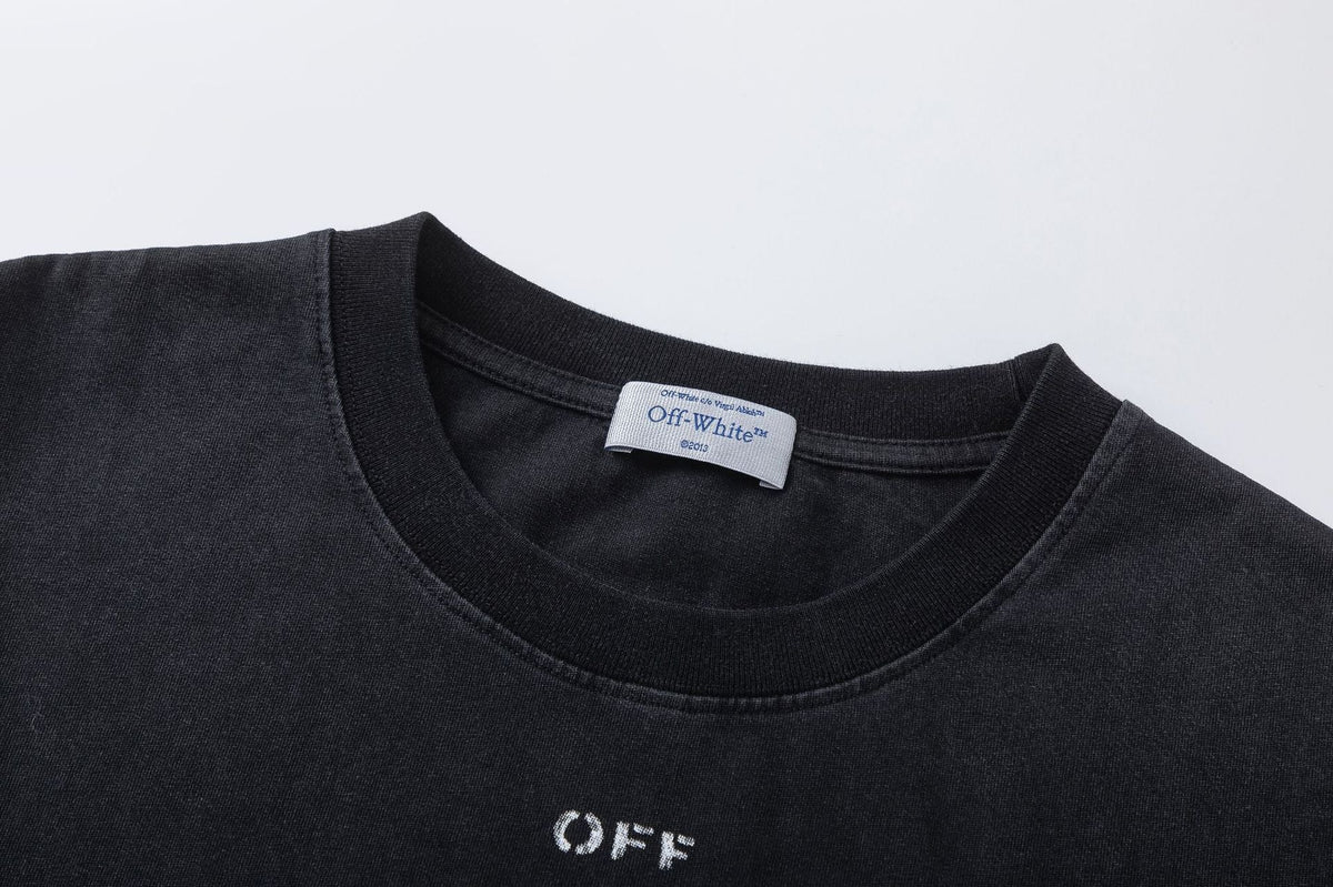Off White Baby Angel Graphic Crew Neck Unisex T Shirt