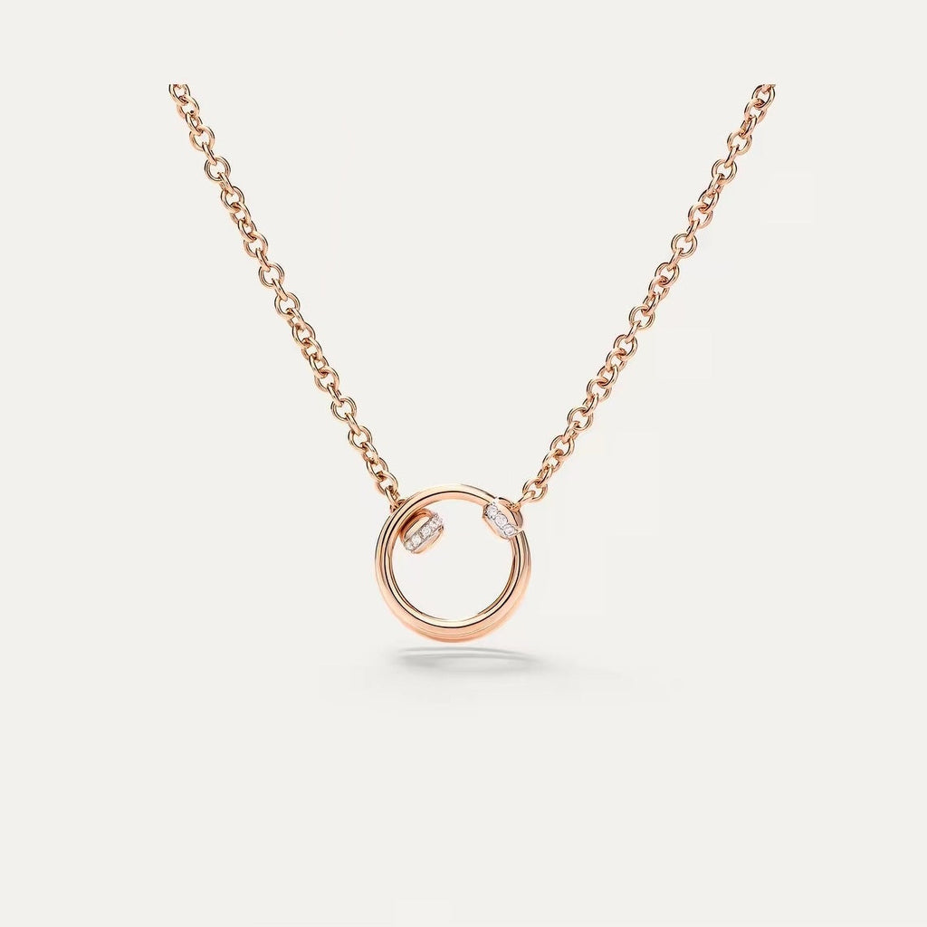 Pomellato Style Together Knot Cubic Zirconia Necklace