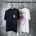 Chrome Heart T Shirts Chrome Hearts Pink Sanskrit Short Sleeve T-Shirt