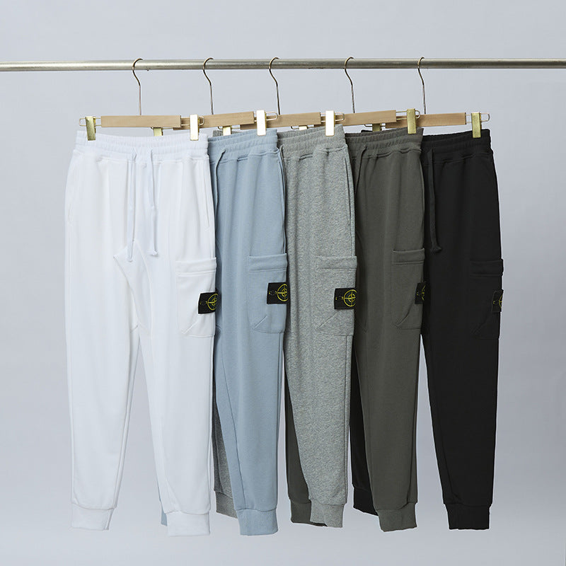 Stone Island Compass Patch Pants Men Cargo Shorts & Cotton Sweatpants