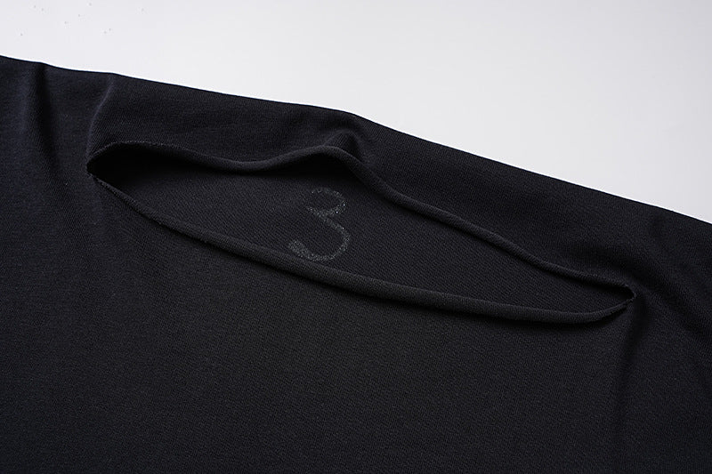 Kanye Vultures Album Graphic Cut-and-Sew Long Sleeve Crewneck T-Shirt