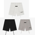 Fear of God Essentials Flocked Letter Fleece-Lined Drawstring Shorts