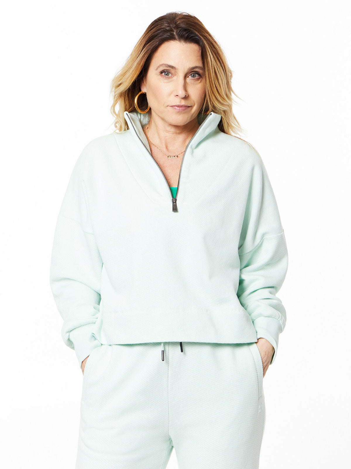 NESTLE UP HALF ZIP SWEATSHIRT