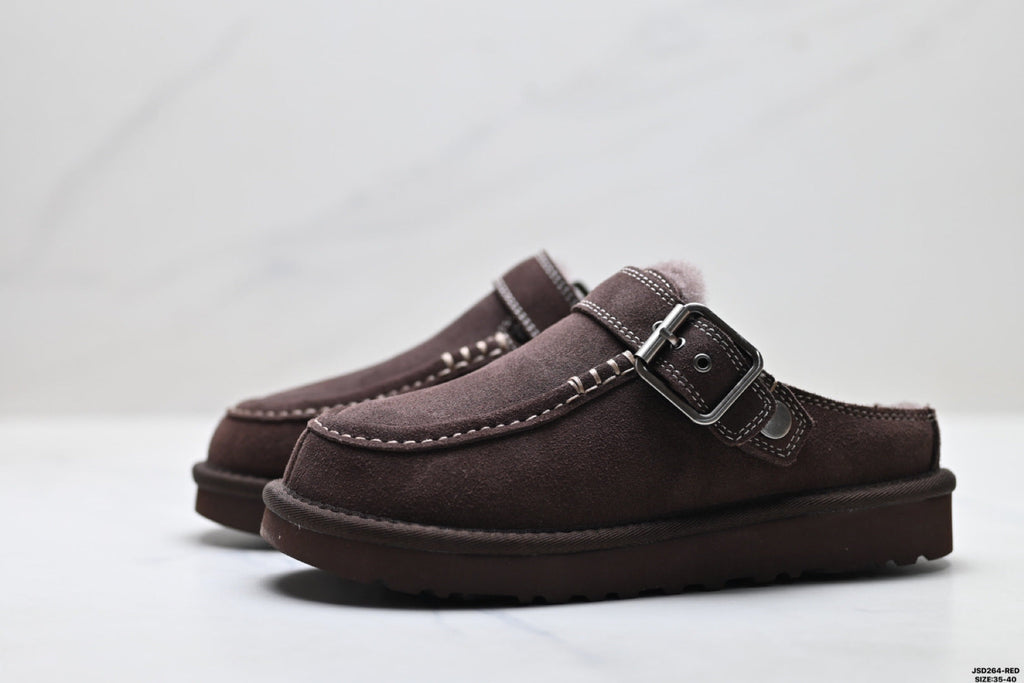 UGG Ethnic-Trim Shearling Slip-On Shoes