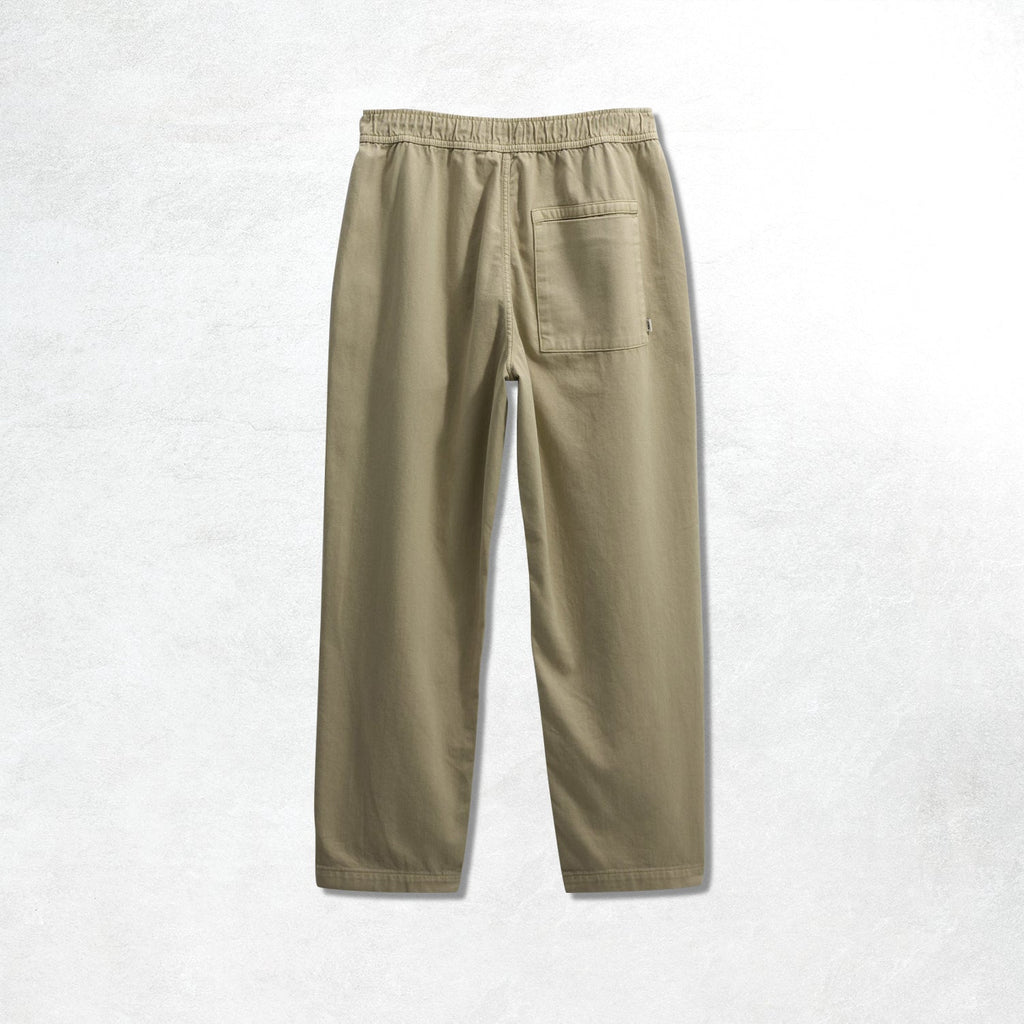 Wax London Kurt Trouser Cotton Linen Crinkle: Khaki