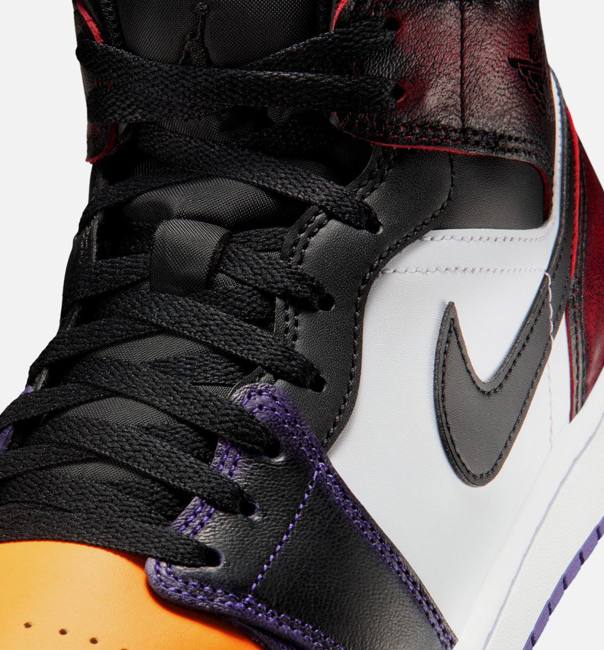 Air Jordan 1 Mid SE Men's Shoes – True Red / White / Court Purple / Black