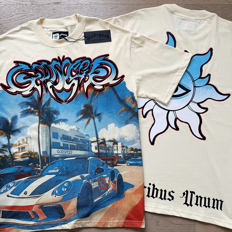 Godspeed Racing Car Graphic T-Shirt