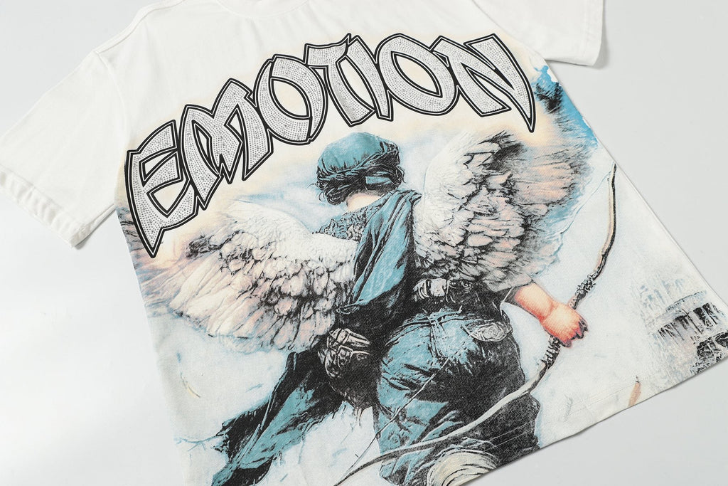 MIXED EMOTION Angel Graphic T-Shirt